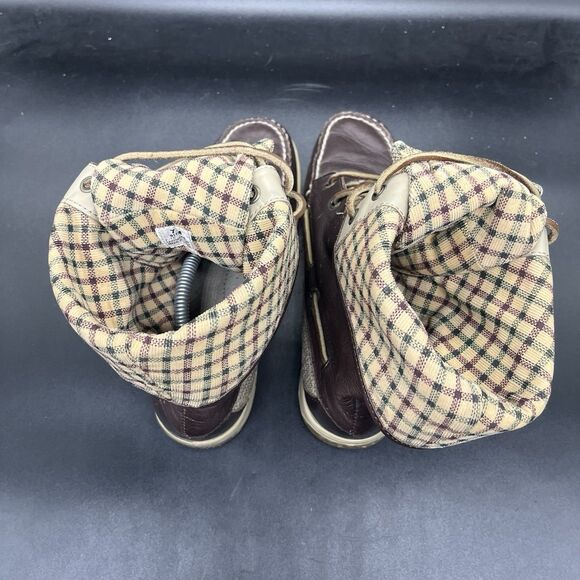 SPERRY Top Sider Brown Lace Up Mid Calf Fold Over Boat Boots Size 7 M 9173865 - Picture 5 of 7